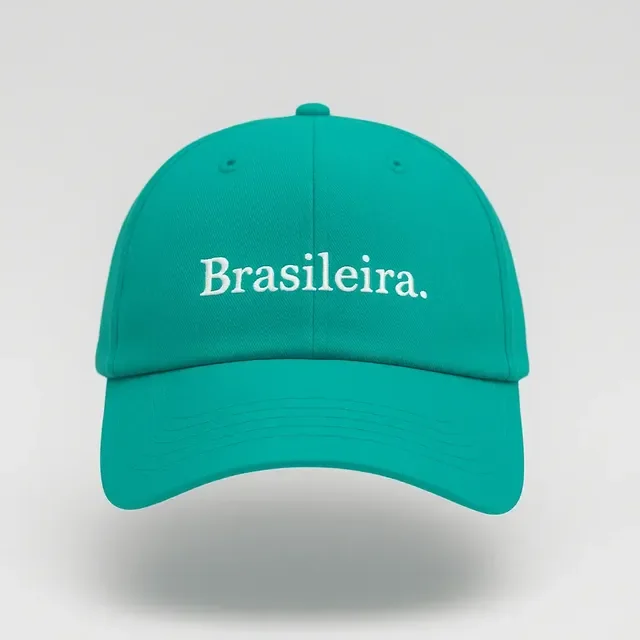 Bone Brasileira Aba Curva Bordado Original Com Ajuste