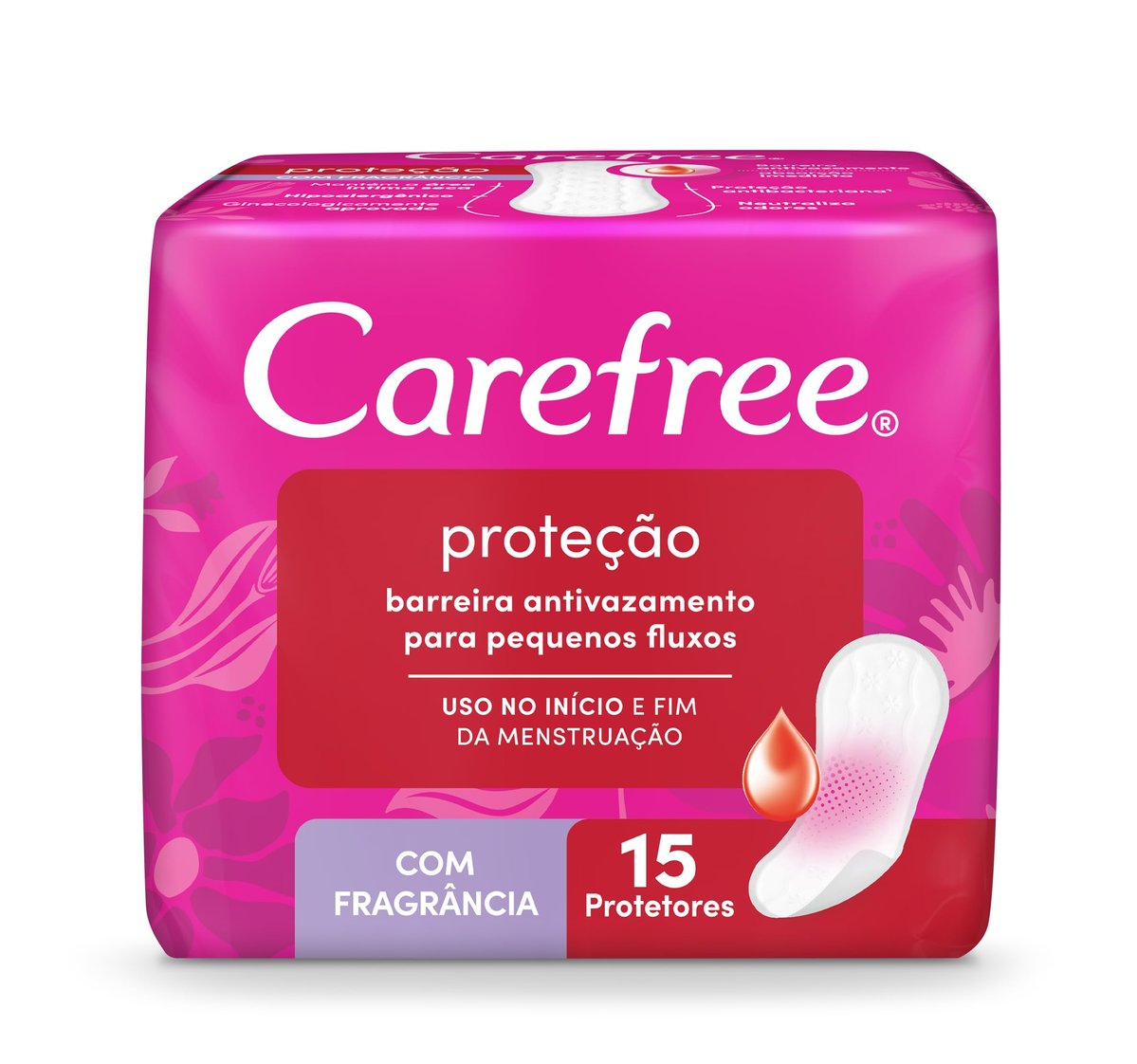 Protetor Diário Carefree, Com Fragrância, 15 Unidades