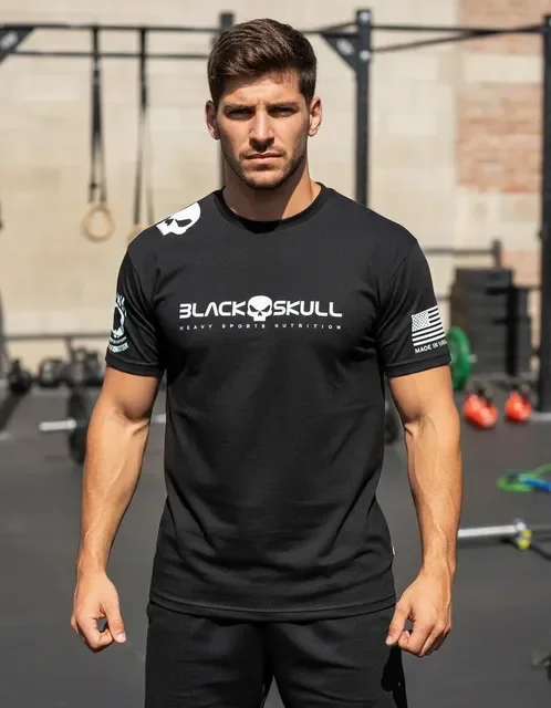 Camiseta Dry Fit Black Skull Caveira Preta