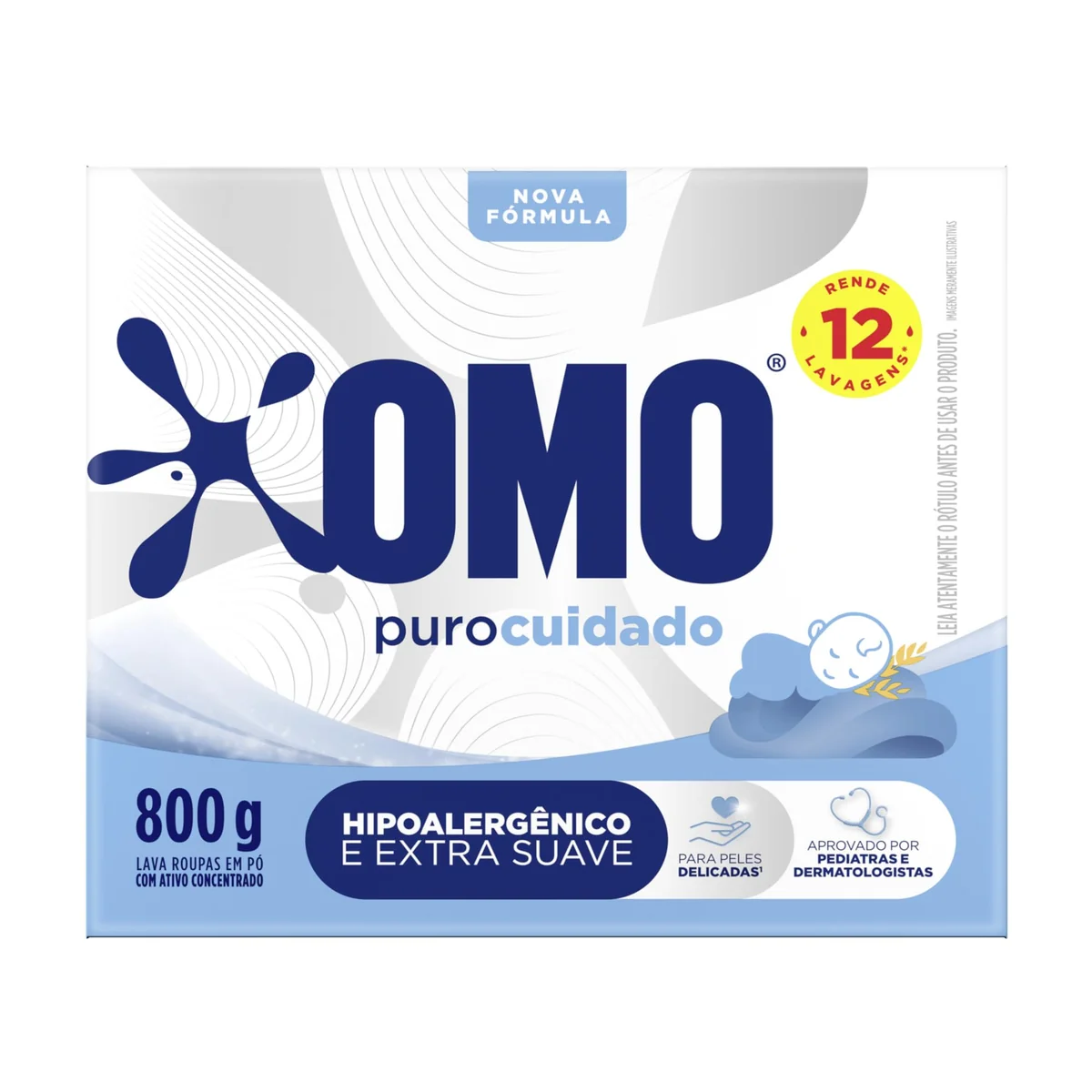 OMO Puro Cuidado - Sabão Em Pó 800G