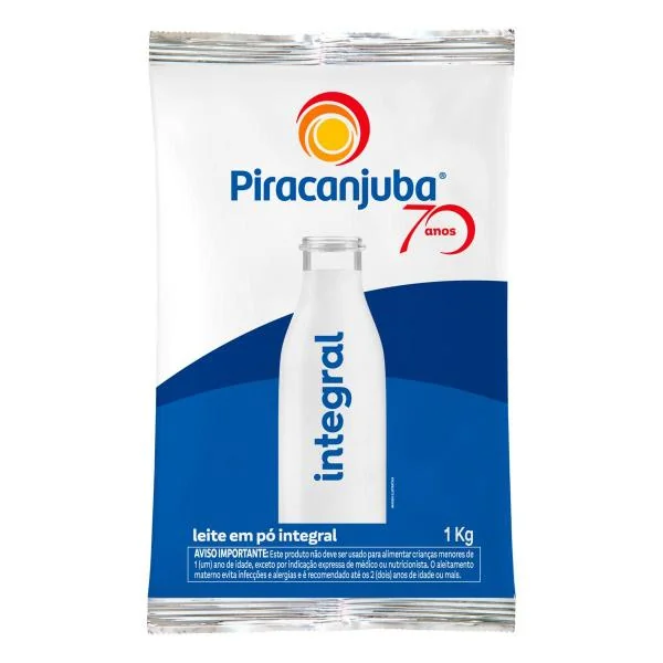 Leite Em Pó Integral Piracanjuba Pacote 1kg