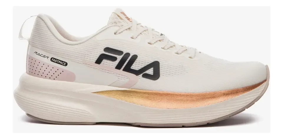 Tenis Fila Racer Fastpace Feminino Treino Corrida Macio Begecobrepreto 38,0 Br