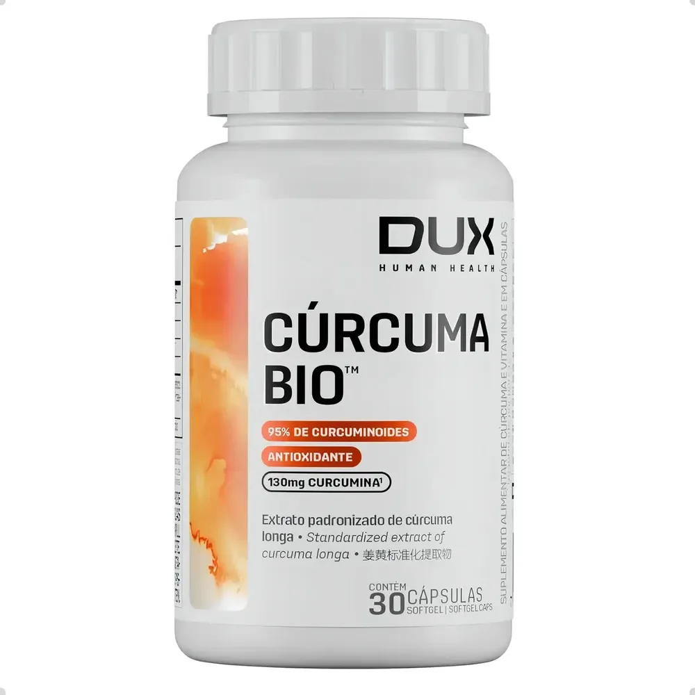 Curcuma Bio Curcumin 30 Capsulas Dux Nutrition Sabor Natural