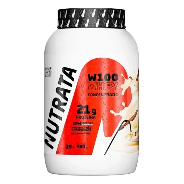 Whey Protein W100 Concentrado 900g Nutrata