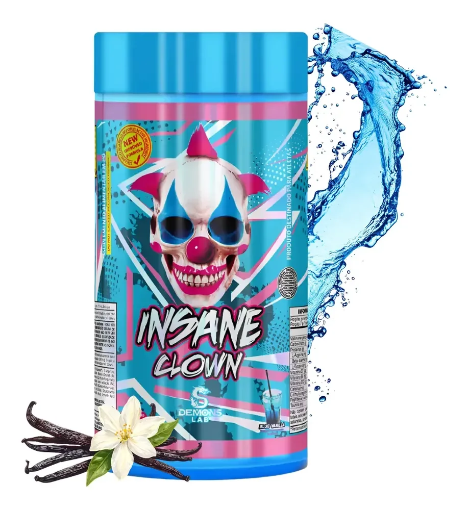 Insane Clown Pré-treino 350g - Demons Lab Sabor Blue Vanilla Blue Vanilla