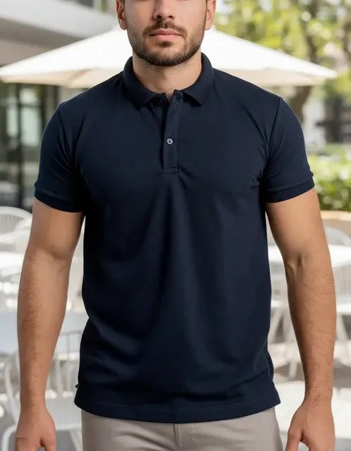 Camiseta Polo Lisa Masculina Piquet Diversas Cores Verão