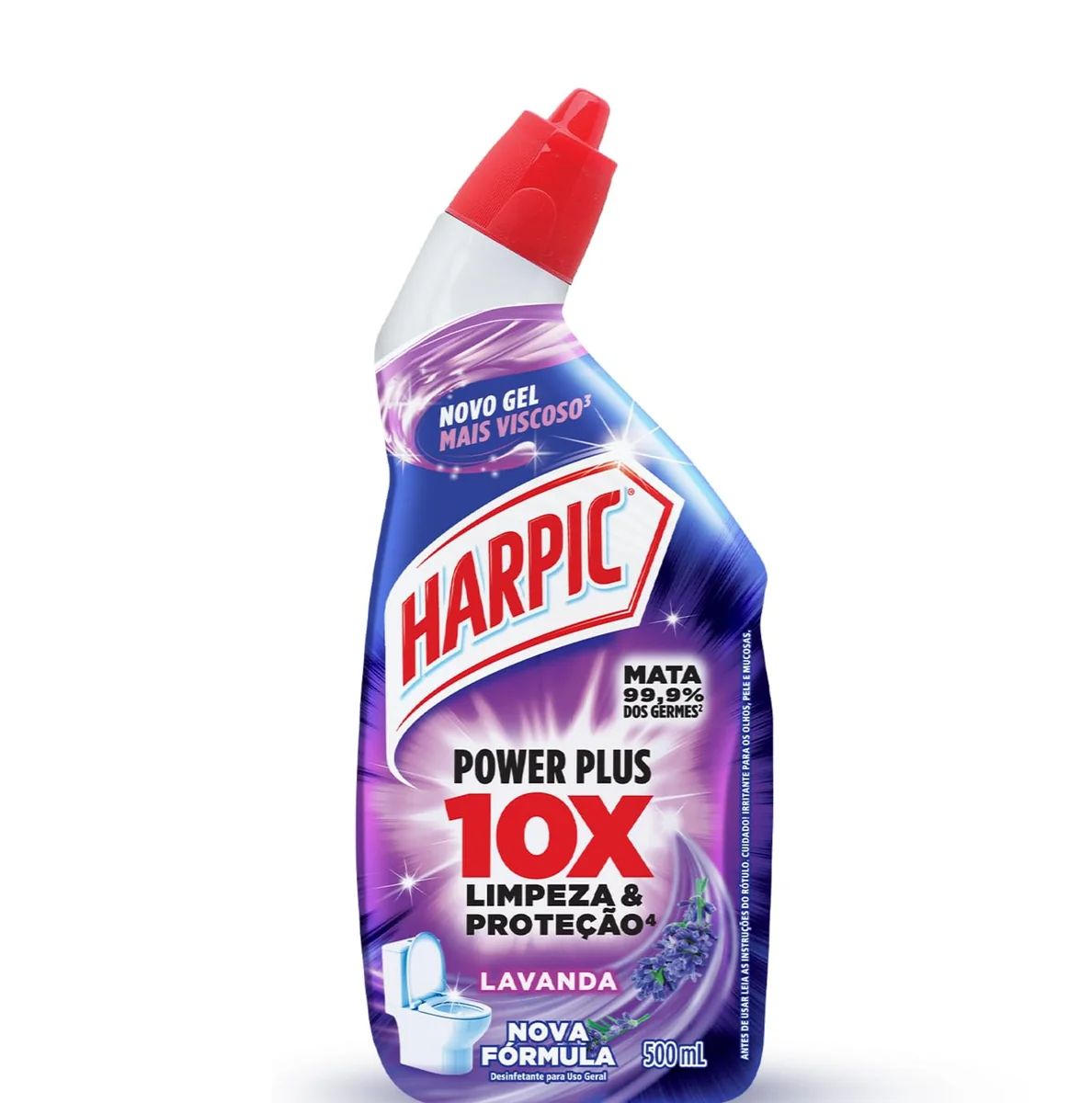 Harpic Power Plus Desinfetante e Desodorizador Sanitário em Gel Lavanda 500ml