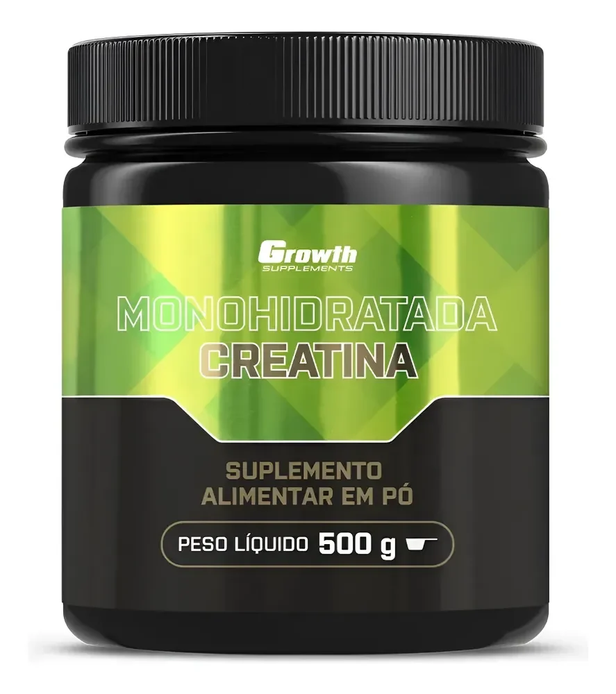 Creatina Monohidratada 500g Growth Supplements - Sem Sabor Sem Sabor
