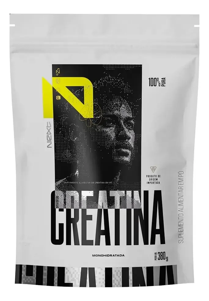 Creatina Monohidratada 100% Pura 380g Sem Sabor Treinos Intensos Next10