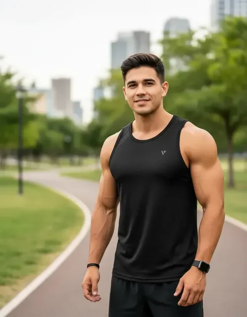 Regata Dry Fit Uv Camiseta Masculina Academia Treino Voker