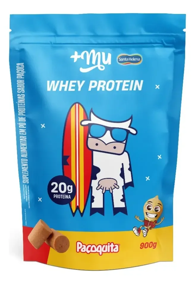 Whey Concentrado 20g De Proteína Refil 900g +mu - Paçoquita