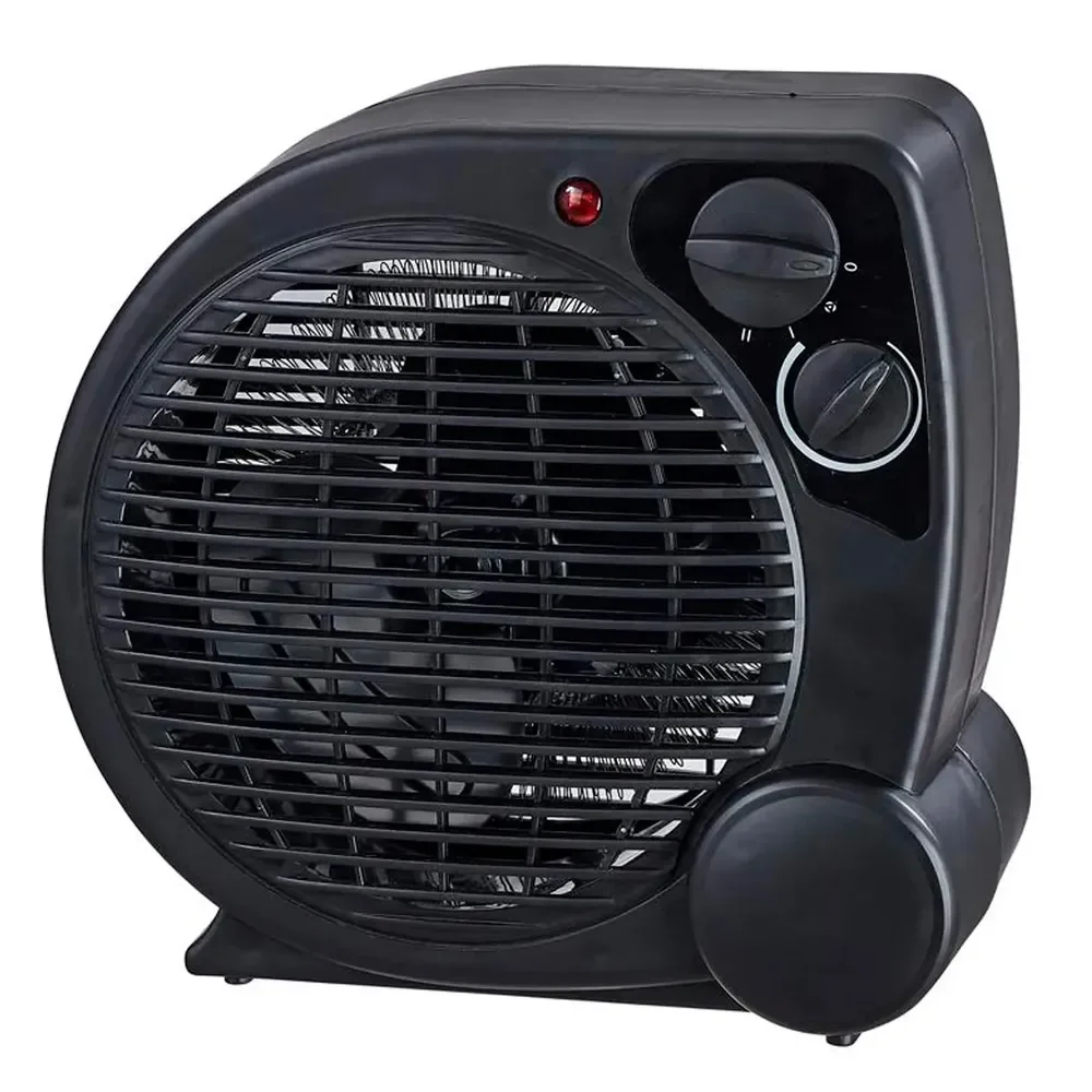 Aquecedor Elétrico 110v Portátil A Ar Ventilador Quente Preto Aq04 - Mimo Style