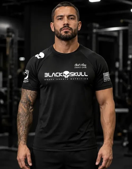 Camiseta Black Skull Dry Fit Soldado Bope Preta Original