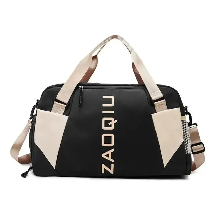 Bolsa De Viagem De Mão Grande Preta Para Bordo E Academia Preto Liso Preto Liso