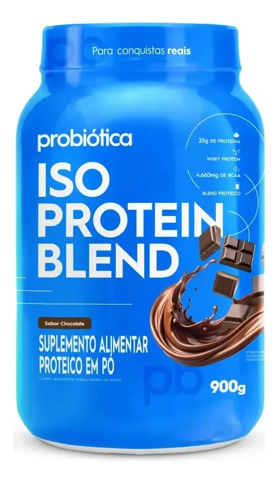 Whey protein Probiótica Iso Blend em pó sabor Chocolate x 900g
