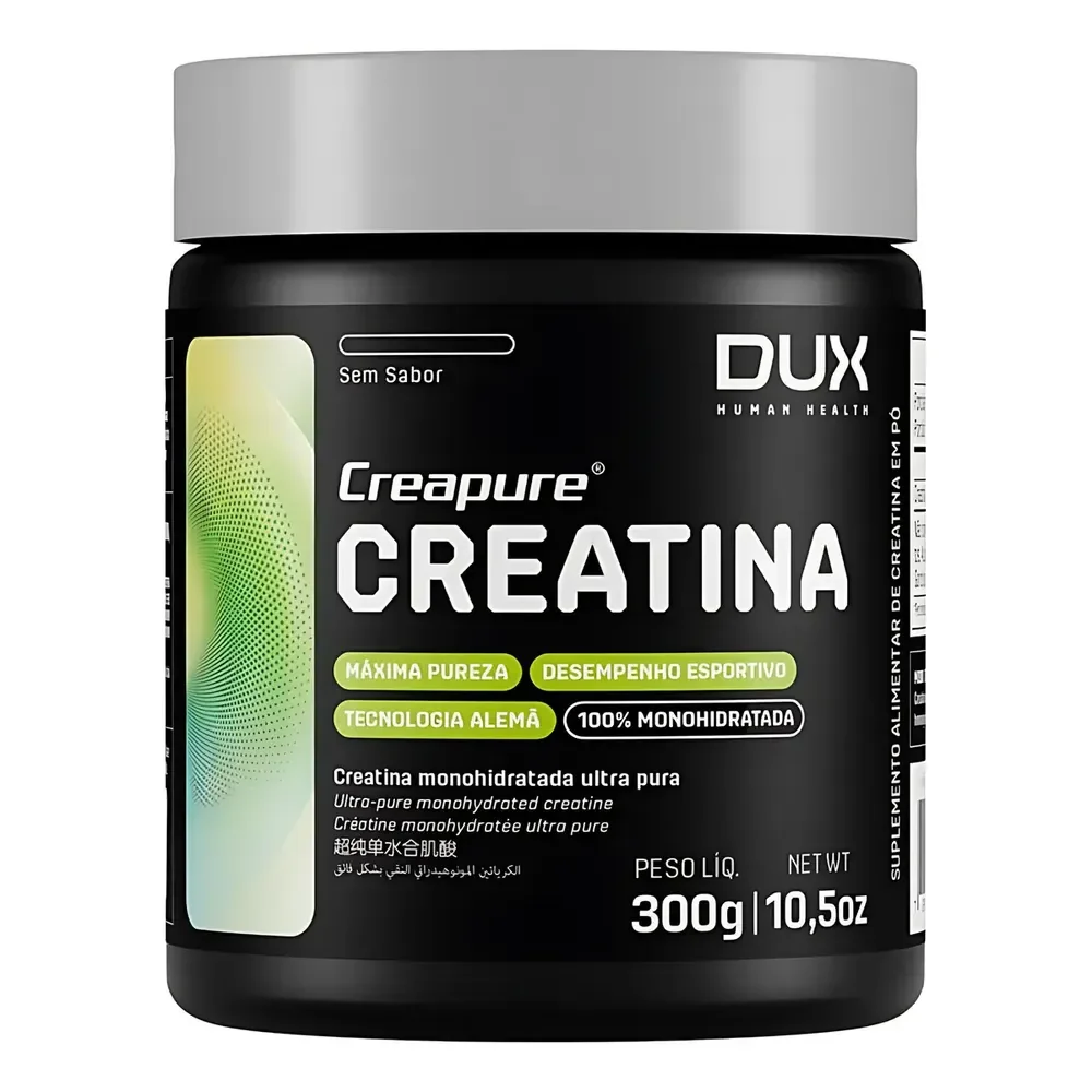 Creatina Dux Nutrition 300g Original Selo Creapure Alemã Nf Natural
