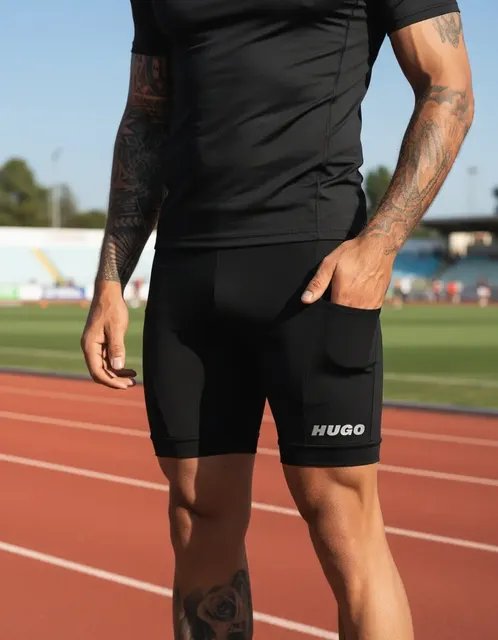 Bermuda De Compressão Masculina Personalizada Alta Qualidade