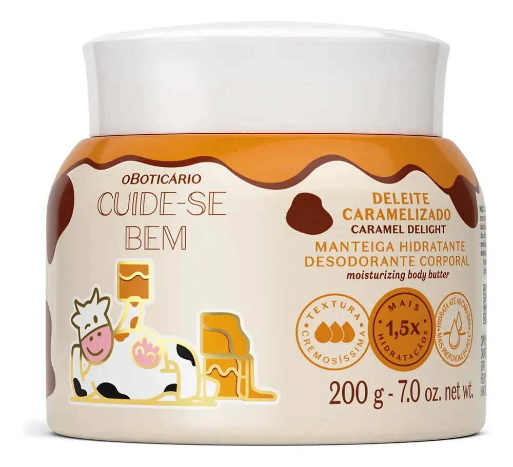 O Boticário Cuide-se Bem Deleite Caramelizado Manteiga Corpo