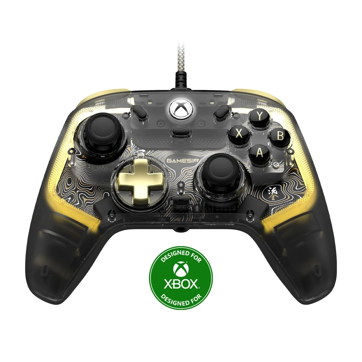 GameSir Kaleid Flux Enhanced Wired Controller for Xbox, iluminação RGB e joystick de efeito Hall, compatível com Xbox Series X|S, Xbox One, Windows 10/11 PC - Licenciado oficialmente