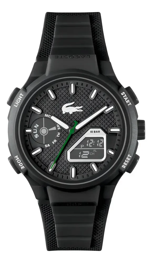 Relógio Lacoste Lc33 Masculino Borracha Preto 2011365