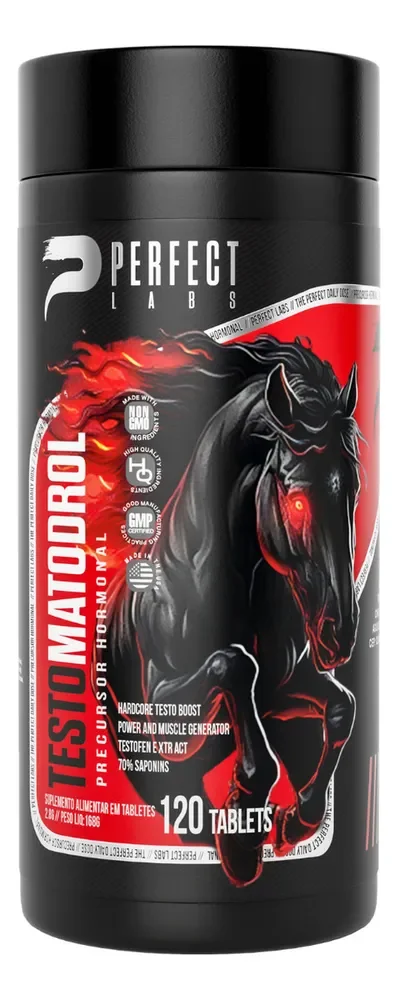 Testomatodrol Perfect Labs Feno Grego Boro ZMA Vit B6 B12 120 Cápsulas