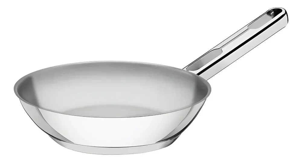 Frigideira Allegra Aço Inox Com Fundo Tripo 28cm Tramontina Allegra 62666280 Prata