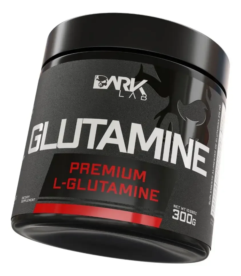Glutamina L-glutamine 300g Dark Lab Sabor Sem sabor