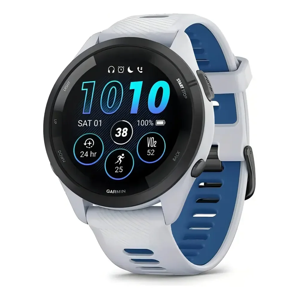 Garmin Limited Garmin Forerunner 265 010-02810 1.3   46 Mm Branco Branco/azul Preto