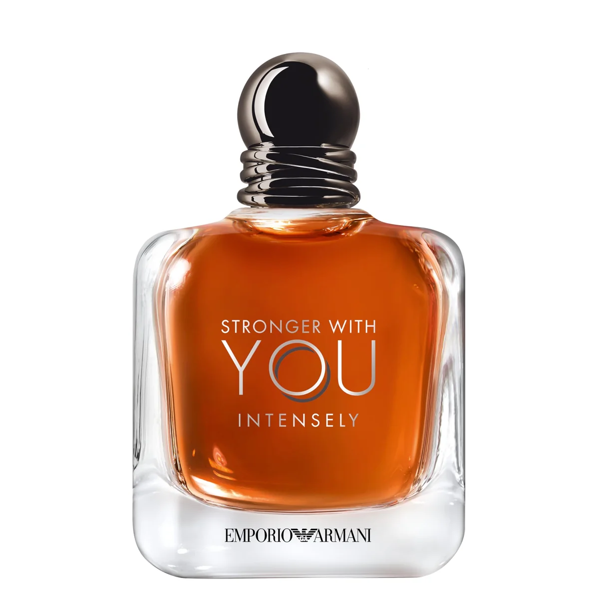 Armani Beauty, Stronger With You Intensely, Giorgio Armani Perfume Masculino EDP, Fragrância Fougère Amadeirada com Notas de Pimenta Rosa, Lavanda, Âmbar e Baunilha Defumada