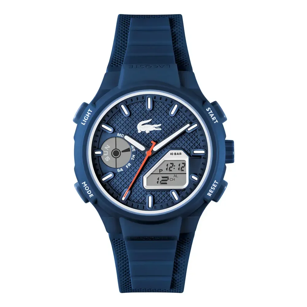 Relógio Lacoste Lc33 Masculino Borracha Azul 2011370