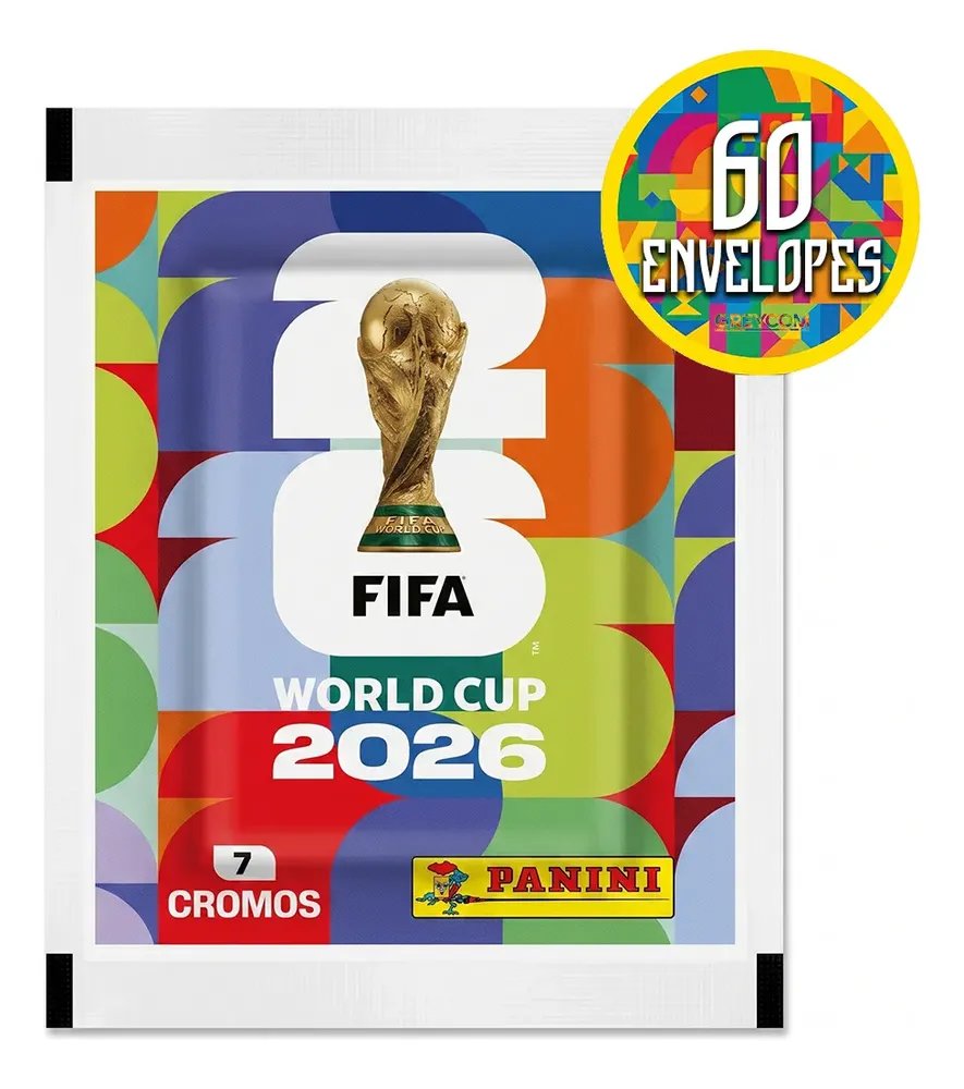 Kit 420 Figurinhas Do Álbum Copa Do Mundo 2026- 60 Envelopes