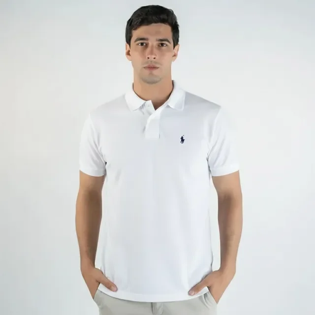 Camisa Polo Masculina Ralph Lauren Slim Piquet