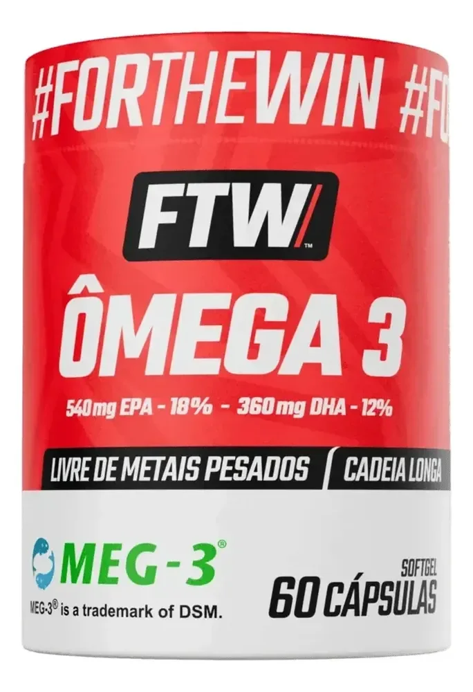 Ômega 3 Óleo De Peixe EPA-540mg DHA-360mg Meg-3 Pote 60Caps