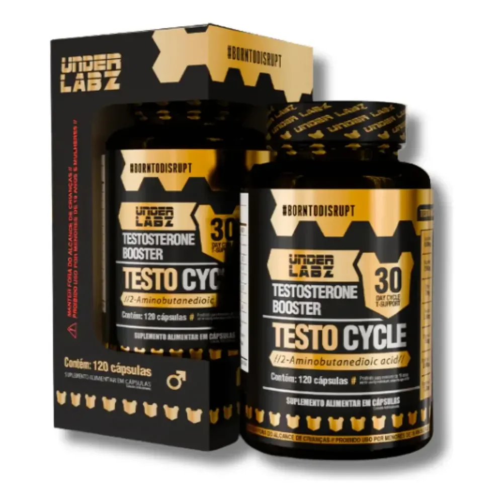 Testo Cycle Zinco, Magnésio, Vitaminas B6, B12, D Under Labz Sabor Neutro
