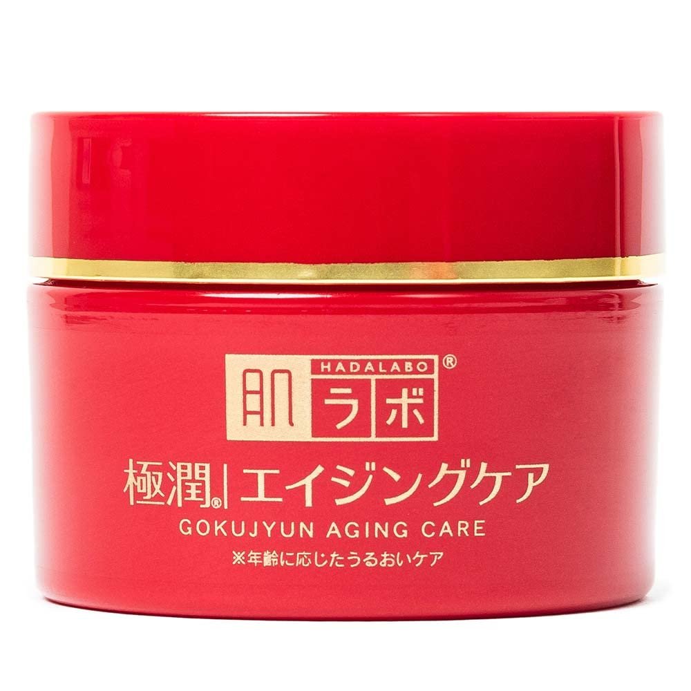 Hada Labo® Gokujyun Aging Cream creme facial para peles maduras com ação anti-idade e combinação de Ácido Hialurônico, Niacinamida e Manteiga de Karitè 50g
