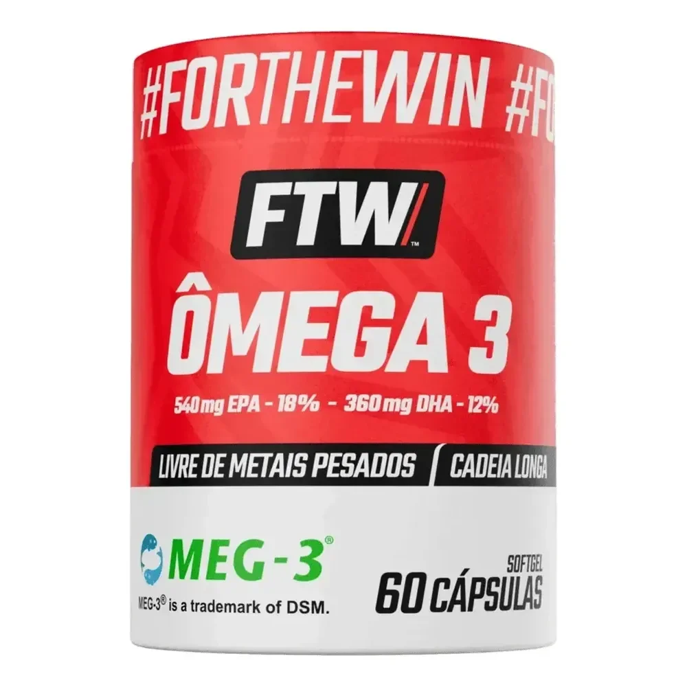 Ômega 3 Óleo De Peixe Epa-540mg Dha-360mg Meg-3 Pote 60caps Sem Sabor