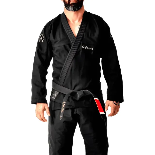 Kimono Trançado Jiu Jitsu Adulto Preto