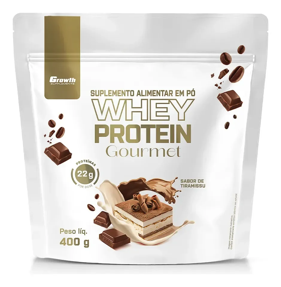 Whey Protein Gourmet 400g Growth Supplements - Tiramisu Tiramisu