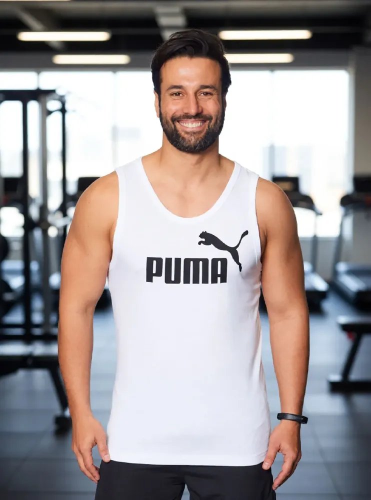Regata Masculina Ess No. 1 Logo Tank Puma Branco N/a M Liso