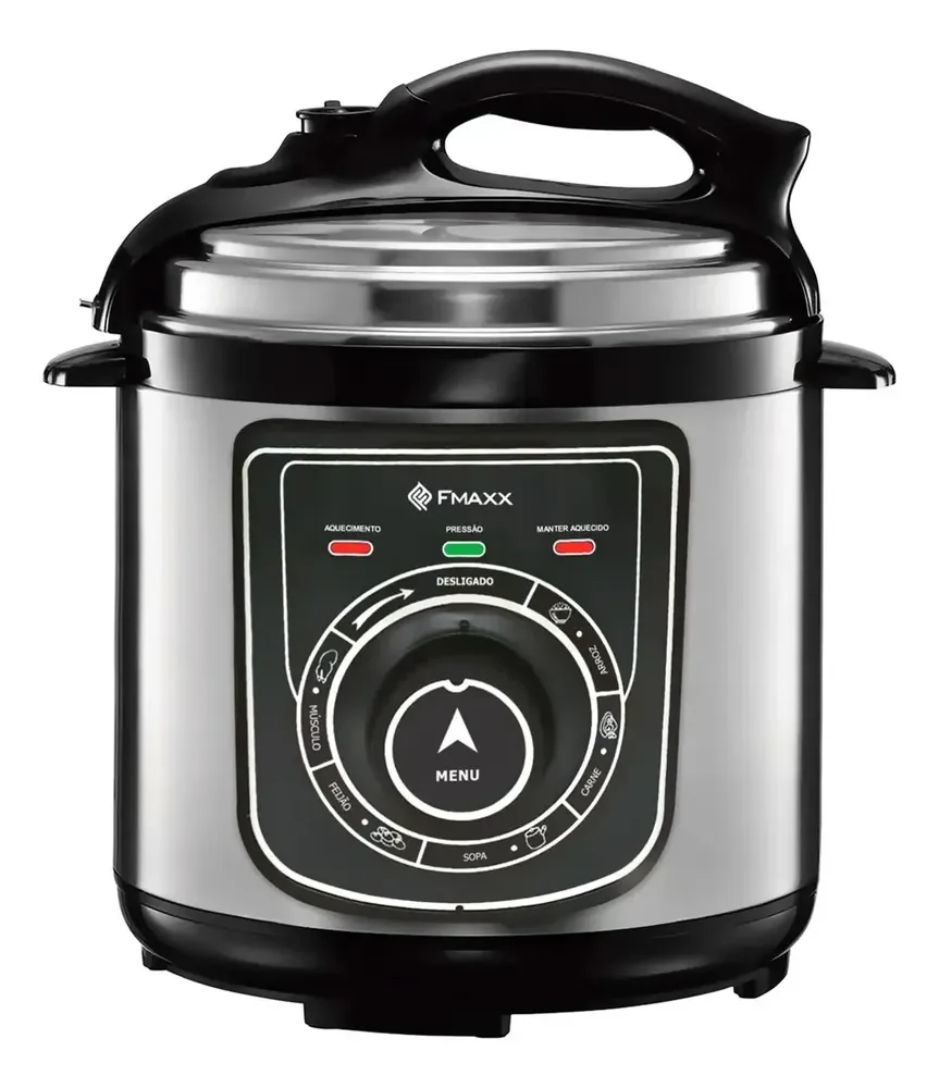 Panela De Pressão Elétrica Fmaxx Kitchen Chef 4 Litros 800w Preto