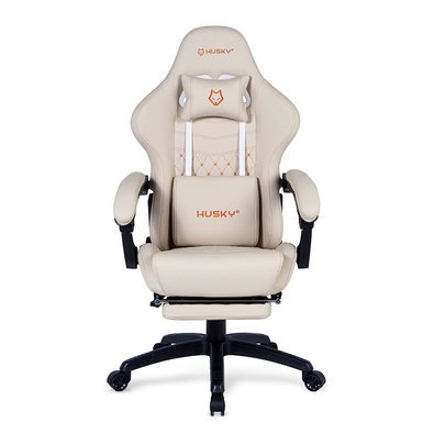 Cadeira Gamer Husky Tempest 700, Até 145kg, Almofadas, Reclinável 150º, PU, Descanso para Pés, Branca - HCG700BR