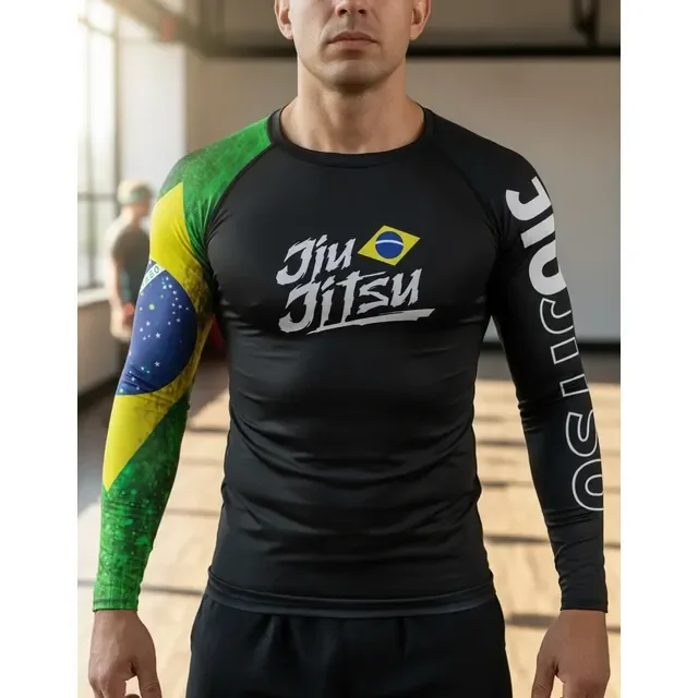 Camisa Rash Guard Jiu-jitsu Térmica Uv50+  Manga Longa