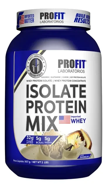 Isolate Protein Mix Whey Isolado Bcaa Glutamina Profit Labs