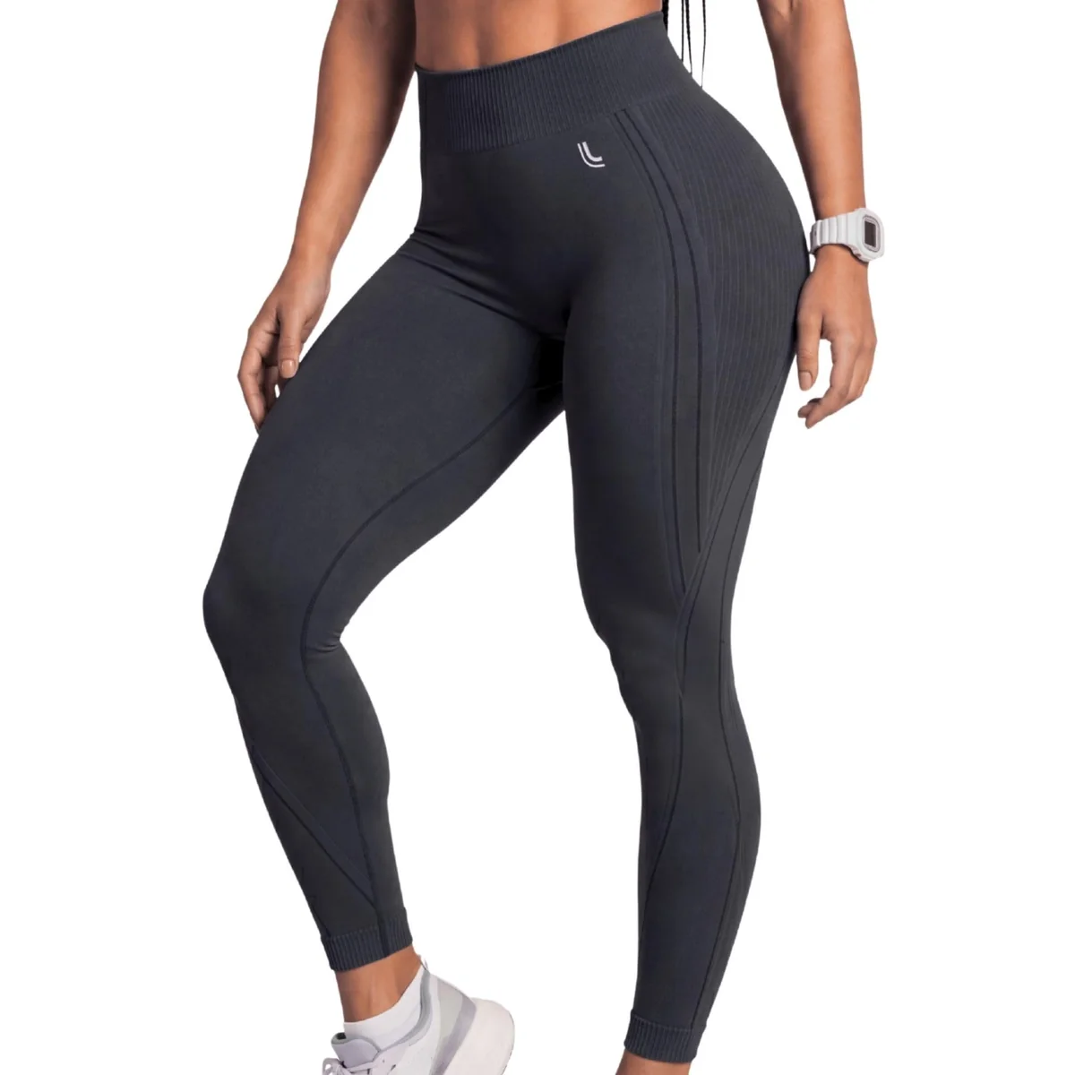 Calça Legging Lupo Fitness Feminina Esportiva Em Poliamida Texturizada a Ar Sem Costura