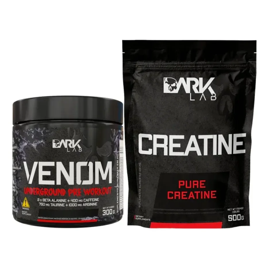 Pre Treino Mango Loko 300g + Creatina Sem Sabor 500g Dark Lab