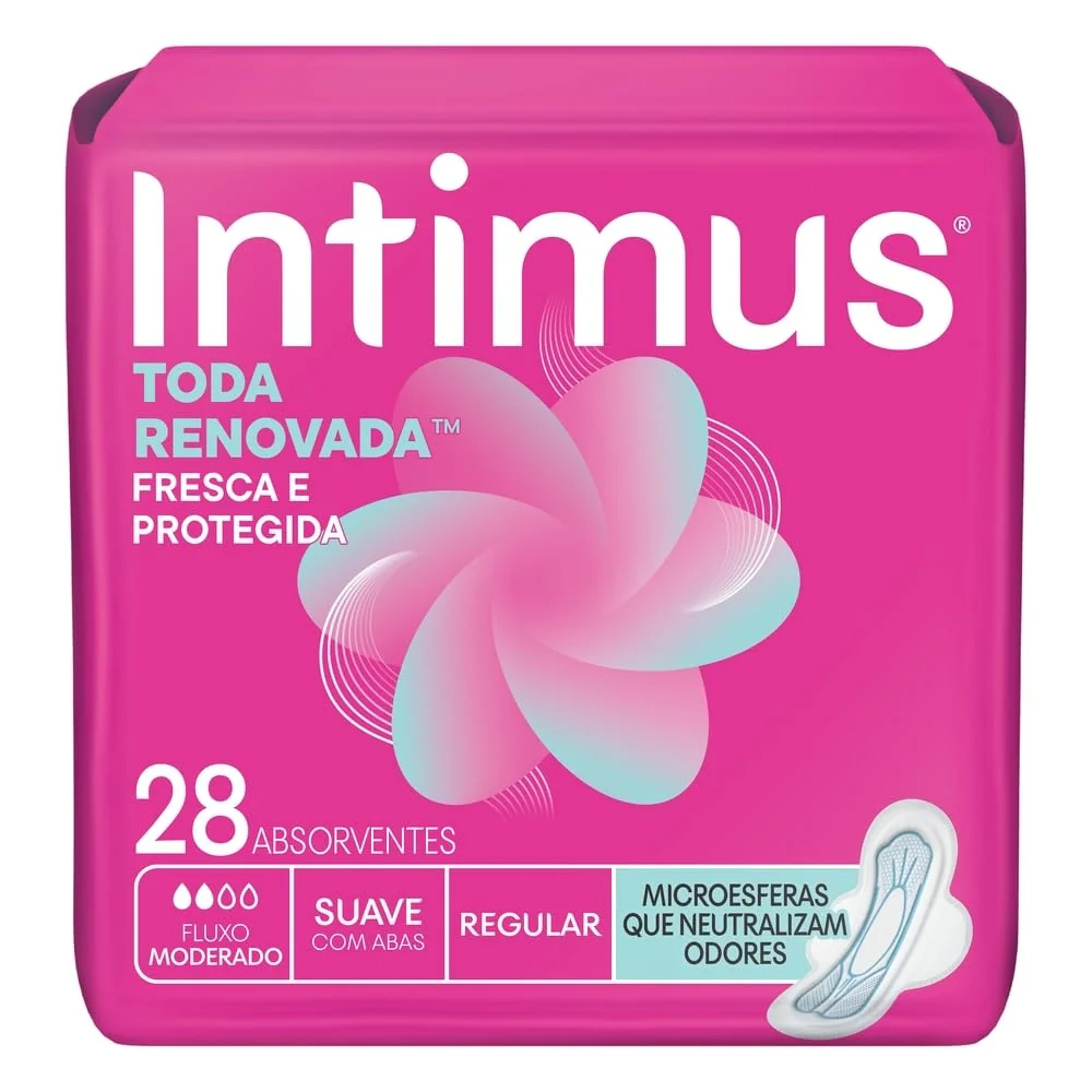 Absorvente Externo Intimus Antibac Comabas - 28 Unidades, Tifany