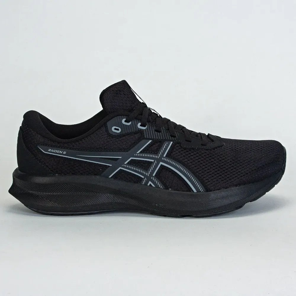 Tênis Asics Raiden 5 Masculino Corrida - Caminhada Preto/cinza Liso 41