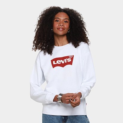 Moletom Levi's Crewneck Fleece Feminino
