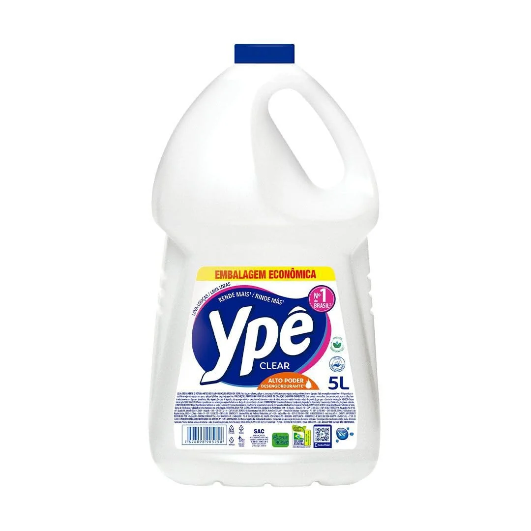 Ypê Detergente Clear 5L | Detergente Líquido