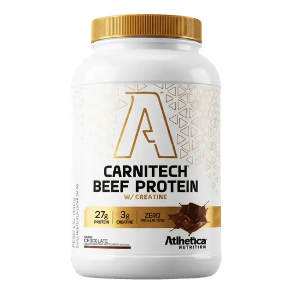 Carnitech Beef Protein Chocolate 840g - Atlhetica Chocolate